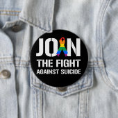 Neem deel aan de strijd tegen LGBT-zelfmoord Ronde Button 4,0 Cm (In situ)