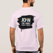 Neem deel aan de strijd tegen LGBT-zelfmoord T-shirt (Achterkant)