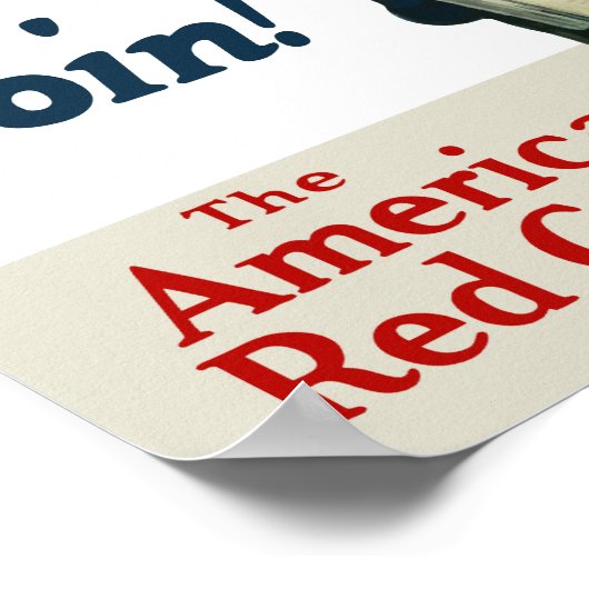 Neem deel aan het Amerikaanse Rode Kruis Poster (Hoek)