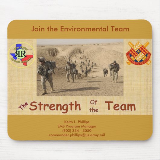 ...Neem deel aan het team Muismat (Voorkant)