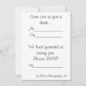 Neem deel aan ons voor een uitnodiging tot Drink (Achterkant)