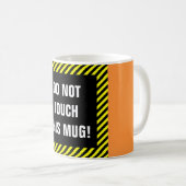 "NEEM DEZE MOK NIET AAN!" + Zwarte/gele strepen (Voorkant rechts)