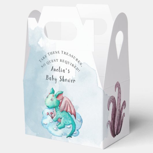 Neem deze schatten, geen zoektocht nodig! draak bedankdoosjes (Geopend)