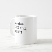 Neem deze SHOVE en doe mee! Koffiemok (Voorkant links)