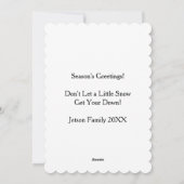 Neem deze sneeuw en schop hem platte Kaart (Achterkant)