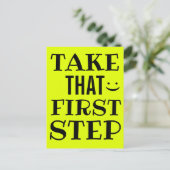 NEEM DIE EERSTE STAP Motivatie Briefkaart (Staand voorkant)