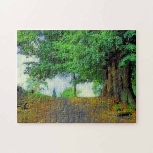 Neem diep adem! Kantelend landschap Legpuzzel (Horizontaal)