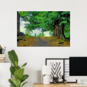 Neem diep adem! Kantelend landschap Poster (Thuiskantoor)