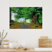 Neem diep adem! Kantelend landschap Poster (Keuken)