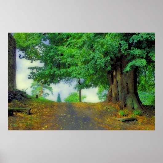 Neem diep adem! Kantelend landschap Poster (Voorkant)