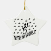 Neem dit sneeuwOrnament Keramisch Ornament (Voorkant)