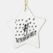 Neem dit sneeuwOrnament Keramisch Ornament (Links)