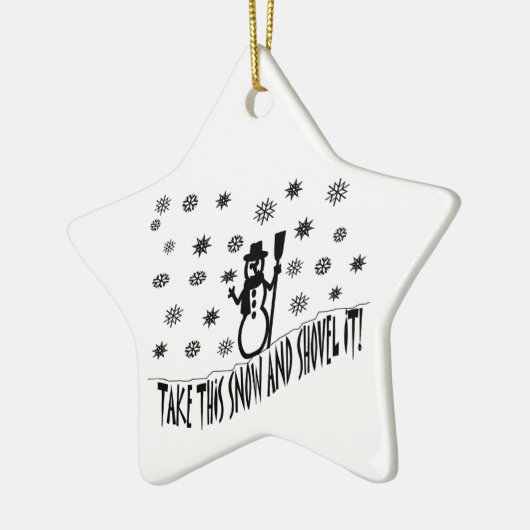 Neem dit sneeuwOrnament Keramisch Ornament (Links)