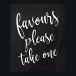 Neem één 8 x 10-alkbordbord poster<br><div class="desc">Een elegant teken van de snijrand bruiloft, kenmerkt de tekst "de voorkeur van de voorkeur gelieve te nemen gelieve te nemen"in een geëxtraheerde manuscriptdoopvont, voegt de borsteltextuur een spontaan en playful gevoel toe. De achtergrondkleur kan aan uw behoeften en voorkeuren worden aangepast. Neem contact met mij op als u een...</div>