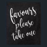 Neem één 8 x 10-alkbordbord poster<br><div class="desc">Een elegant teken van de snijrand bruiloft, kenmerkt de tekst "de voorkeur van de voorkeur gelieve te nemen gelieve te nemen"in een geëxtraheerde manuscriptdoopvont, voegt de borsteltextuur een spontaan en playful gevoel toe. De achtergrondkleur kan aan uw behoeften en voorkeuren worden aangepast. Neem contact met mij op als u een...</div>