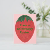 Neem een aardbei paasei Briefkaarten (Staand voorkant)