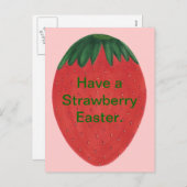 Neem een aardbei paasei Briefkaarten (Voorkant / Achterkant)