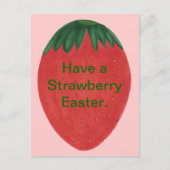 Neem een aardbei paasei Briefkaarten (Voorkant)
