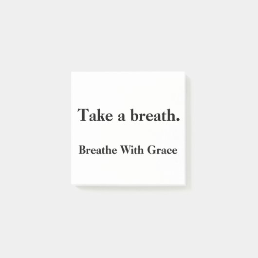 Neem een ademteug - Mindful Custom Sticky Note Gif (Voorkant)
