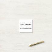 Neem een ademteug - Mindful Custom Sticky Note Gif (Op bureau)