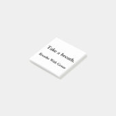 Neem een ademteug - Mindful Custom Sticky Note Gif (Schuin)