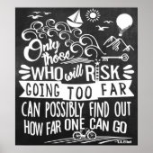 Neem een Adventure Typografie Chalkboard Poster (Voorkant)