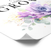 Neem een Baby Succulent - Greenery Baby shower Sig Poster (Hoek)