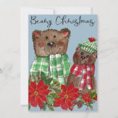 Neem een Beary Christmas Holiday Kaart (Voorkant)
