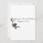 Neem een Beary Christmas Holiday Kaart (Achterkant)