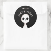 Neem een behandeling ronde sticker (Tas)