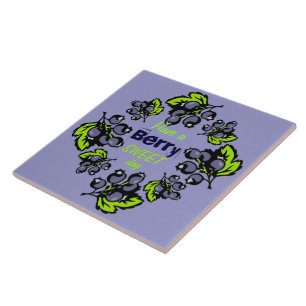 Neem een Berry Sweet Day Blueberry Tegeltje