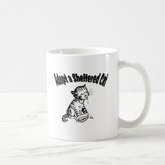 Neem een Beschermde Kat Koffiemok (Rechts)