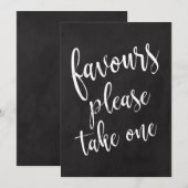 Neem één betaalbaar bord (Voorkant / Achterkant)