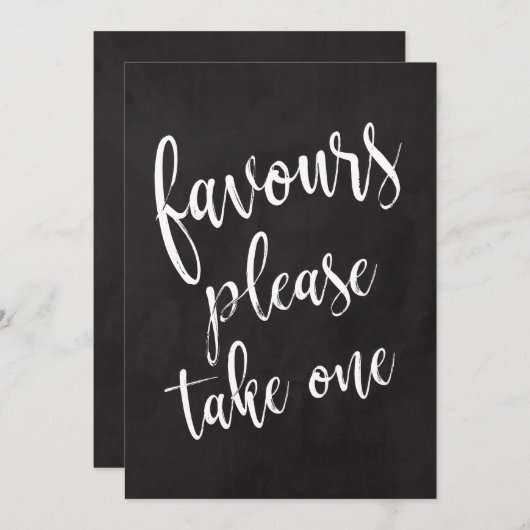 Neem één betaalbaar bord (Voorkant / Achterkant)