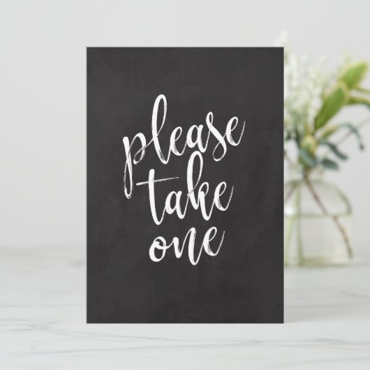 Neem één betaalbaar bord voor het huwelijk. (Staand voorkant)