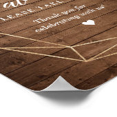 Neem een bijtende geometrische Floral Poster (Hoek)