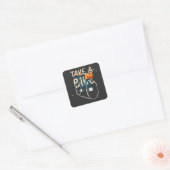 Neem een bike vierkante sticker (Envelop)