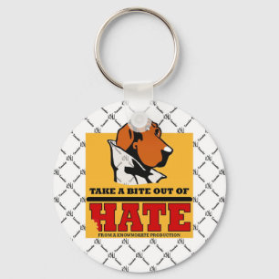 NEEM EEN BITE UIT HATE SLEUTELHANGER