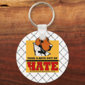 NEEM EEN BITE UIT HATE SLEUTELHANGER (Voorkant)