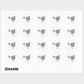 Neem een blad ronde sticker (Vel)