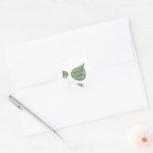 Neem een blad ronde sticker (Envelop)