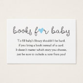 Neem een boek aanvragen Kaart Baby Boy Shower Blue (Voorkant)