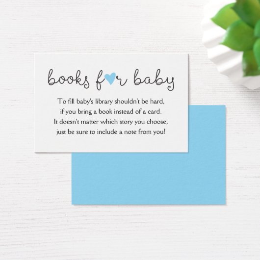 Neem een boek aanvragen Kaart Baby Boy Shower Blue (Bureau)