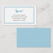 Neem een boek in plaats van een Kaart Blue Whale Visitekaartje (Voorkant / Achterkant)