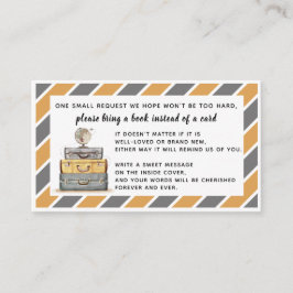 Neem een Boek in plaats van Kaart Geel grijs Tusse