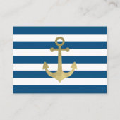 Neem een boek Kaart, Ahoy, Nautical Shower Faux Go Informatiekaartje (Achterkant)