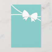 Neem een boek Kaart, Baby shower, Robin's Egg Blue Informatiekaartje (Achterkant)