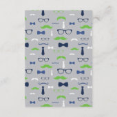 Neem een boek Kaart, klein Man, Baby shower Informatiekaartje (Achterkant)