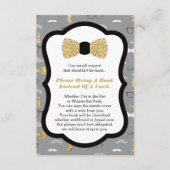 Neem een boek Kaart, klein Man, faux glitter Informatiekaartje (Voorkant)