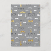 Neem een boek Kaart, klein Man, faux glitter Informatiekaartje (Achterkant)